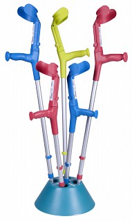 Crutches display